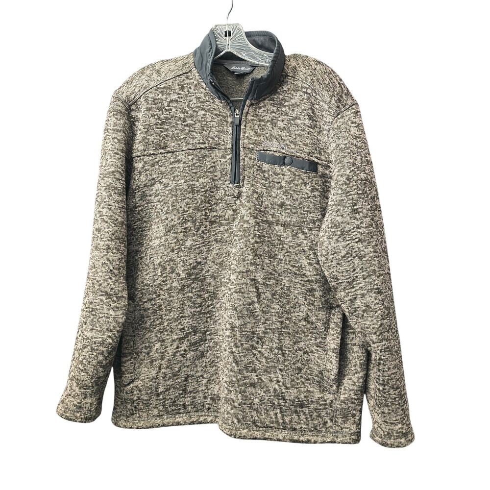 Eddie Bauer Henley Pull Over Sweater Men's Small